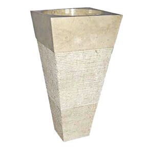 Mosdókagyló természetes kőből - Pedestal IDS 141 Cream