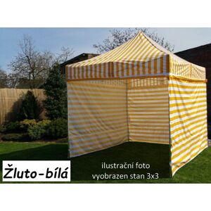 Tradgard Kerti pavilon PROFI STEEL 3 x 6 m sárga csíkos