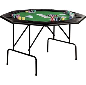 GamesPlanet® Pókerasztal 8 személyes 122 x 122 cm zöld