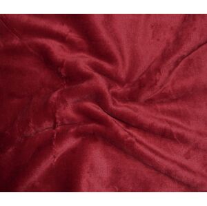 Lepedő mikroplüss 180 x 200 cm - burgundi
