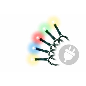 NEXOS Fényfüzér 4 m 40 LED színes zöld kábel