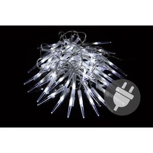 NEXOS Karácsonyi dekoratív jégcsapok 60 LED hideg fehér
