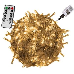 VOLTRONIC® Fényfüzér 400 LED Meleg fehér + távirányító
