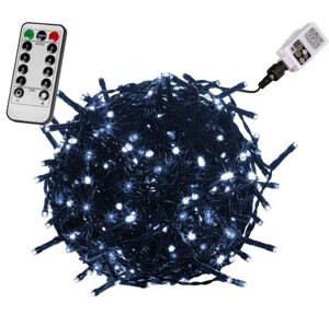 VOLTRONIC® Fényfüzér 100 LED Hideg fehér sötét + vezérlő