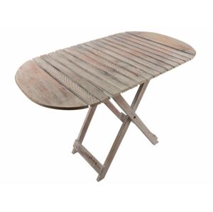 DIVERO Összecsukható asztal vintage 85 cm