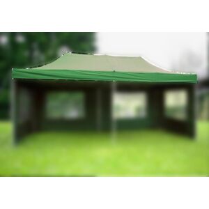 Tartalék tető összecsukható sátorhoz - 3 x 6 m - zöld