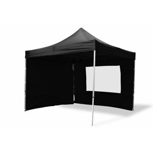 Kerti pavilon PROFI Fekete 3 x 3 m + 4 oldalfallal
