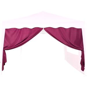 Pavilon oldalfal INSTENT® 3 x 3 m Bordó