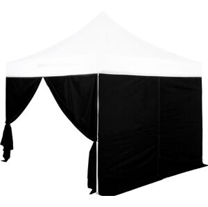Pavilon oldalfal INSTENT® PRO 3 x 3 m Fekete
