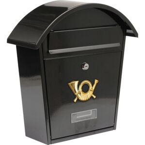 VOREL Postaláda kerek tetővel fekete