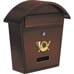 VOREL Postaláda lekerekített tetővel barna