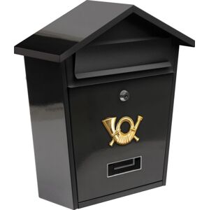 VOREL Postaláda fedeles fekete