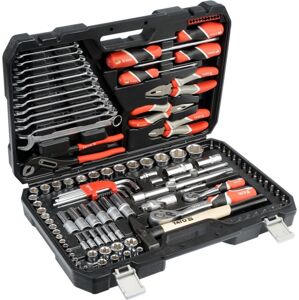 YATO Gola készlet 1/2", 1/4" + tartozékok - 122 db