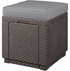 Allibert Mesterséges rattan lábtartó CUBE Grafit
