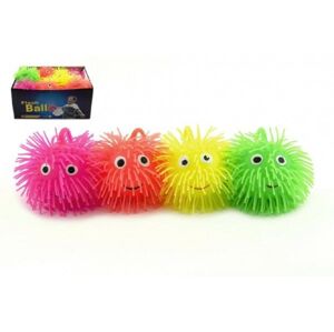 Gumi anti-stressz labda világító 10 cm 4 színben