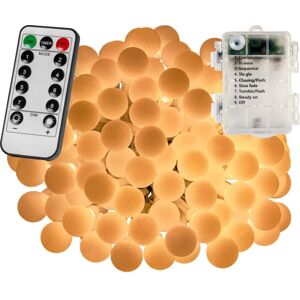 VOLTRONIC® Világítás 100 LED Meleg fehér 3AA + vezérlő
