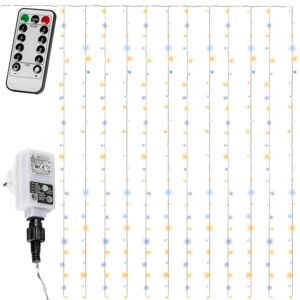 VOLTRONIC® Fényfüggöny 3 x 3 m 300 LED meleg/hideg fehér