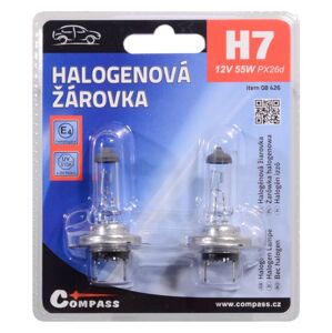 Compass Izzó 12V  H7, 55W PX26d blister 2 db