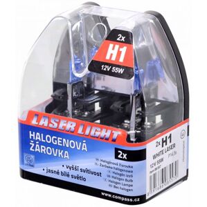 Compass Izzó 12V H1 55W P14  WHITE LASER 2 db