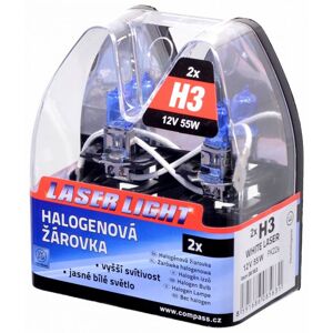 Izzó 12V, H3 55W Pk22s WHITE LASER 2 db
