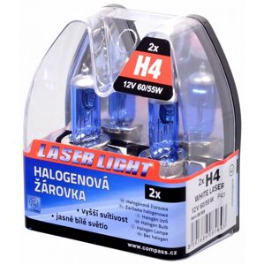 Compass Izzó 12V  H4 60/55W P43t WHITE LASER 2 db
