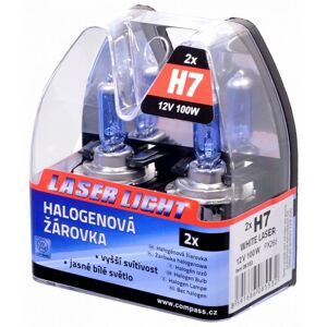 Compass Izzó 12V  H7 100W PX26d WHITE LASER 2 db