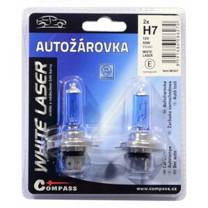 Compass Izzó 12V  H7 55W PX26d WHITE LASER blister 2 db