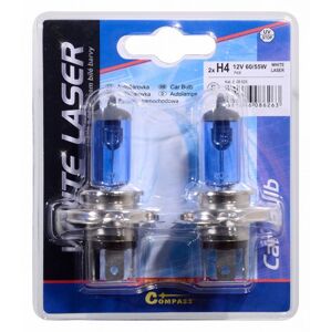 Compass Izzó 12V H4 60/55W P43t WHITE LASER 2 db
