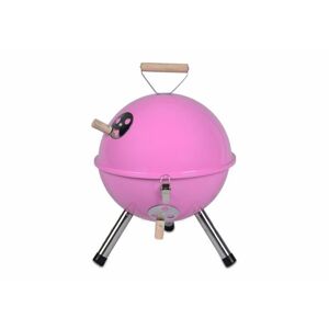 Faszenes grill kerek Mini BBQ Pink