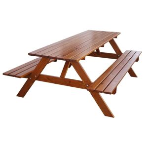 ROJAPLAST Kerti bútor készlet PIKNIK FSC 160 cm lakkozott