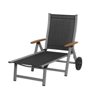 ROJAPLAST Kerti nyugágy állítható ASS COMFORT Fekete
