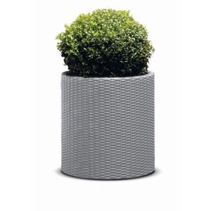 Kerti virágcserép KETER CYLINDER L - szürke