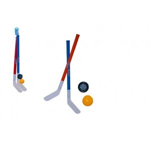 Hoki ütő 2 db műanyag + floorball + korong a hálóban