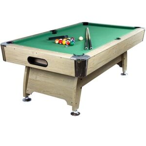 GamesPlanet® Biliárdasztal PREMIUM 7ft zöld világos