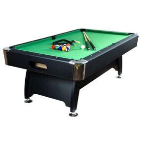 GamesPlanet® Biliárdasztal PREMIUM 8ft zöld fekete