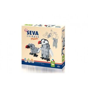 Építőkészlet Seva állatok madarak műanyag 347 db