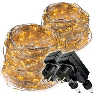 NEXOS Fényfüzér 2x 200 LED Meleg fehér 20 m