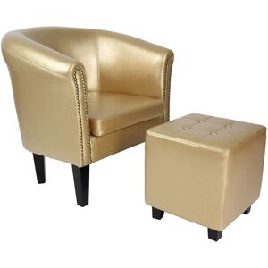 MIADOMODO Fotel készlet Chesterfield arany