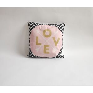 JAHU Párnahuzat Love 45 x 45 cm betűk