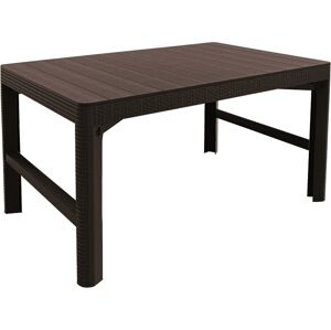 Allibert Kerti asztal polyrattan LYON Barna