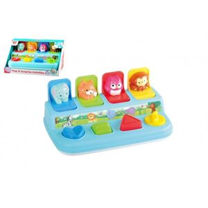Teddies Műanyag felugró állatos játék 1+