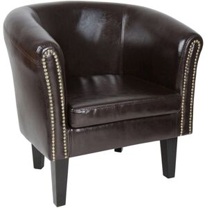 MIADOMODO Fotel Chesterfield 58 x 71 x 70 cm barna