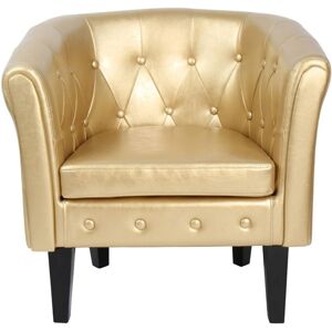 MIADOMODO Fotel Chesterfield Arany 58 x 71 x 70 cm
