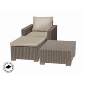 Kerti rattan bútor készlet Keter CALIFORNIA Cappuccino