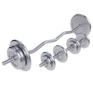 Gorilla Sports  Súlyzó szett króm 70 kg