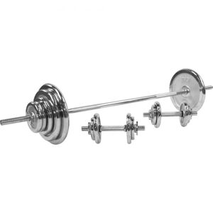 Gorilla Sports Krómozott súlyzó szett 100 kg