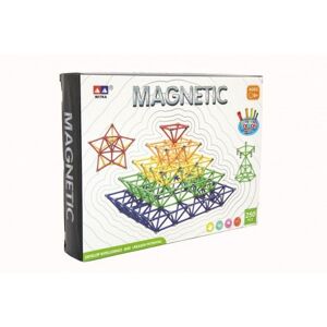 Mágneses építő játék 250 db műanyag/fém