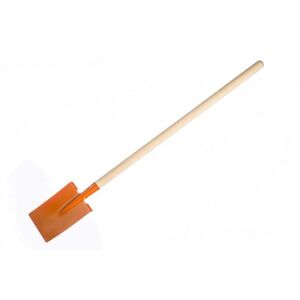 Egyenes narancssárga ásó fogantyúval fém/fa 82 cm