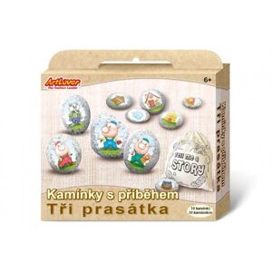 Teddies Kreatív készlet kövek történettel Három kismalac