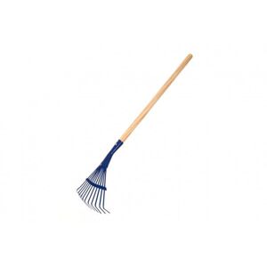 Gereblye kék fém/fa nyéllel 80 cm szerszám